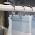Miniatyrbilde 4 av 4: Dusjforhengringer, Rustfrie Metall Dusjforhengkroker Ringer