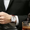 Miniatyrbillede 2 af 5: Vandafvisende Herre Business Ur Tourbillon Automatisk Mekanisk
