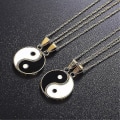 Miniatyrbilde 2 av 2: 2 stk Yin og Yang anheng puslespill halskjede bursdagsgaver