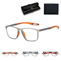 Pikkukuva 1 / 5: Urheilulliset erittäin kevyet sinisen valon suodattimella varustetut presbyopia-lasit, sinisen valon suodattimella varustetut lukulasit orange