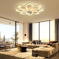 Miniatyrbilde 3 av 5: 53cm Taklampe LED Stue Soverom Blomst Lampe