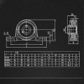 Miniatyrbillede 3 af 4: Sæt af 4 Kuglelejerblokke i Zinklegering med KP08 Auto Bore Flens (8 mm)