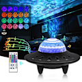 Miniatyrbillede 1 af 5: Galaxy Projektor Stjernehimmel Laser Ufo Natlys Bluetooth Hjem