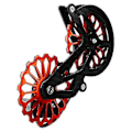 Miniatyrbild 1 av 5: Oval Dish Mtb Kolfiber Växelrullar System