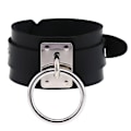 Miniatyrbild 4 av 5: Svart Läder Armband Manschett Armband Goth Punk