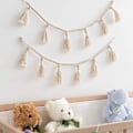 Miniatyrbillede 3 af 5: 2 stk. Makrame Væghængende Tapet Fringe Garland Banner Bomuld Vævet