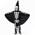 Miniatyrbillede 1 af 5: Spids Hætte Jumpsuit Fancy Up Performance Kostume Med Sød Kappe Til Børn 2-12 År Gamle Cos 4-6 Years Black