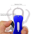 Miniatyrbillede 2 af 5: Mini Fisketang Udendørs Bærbar Fiskeri Tang Gripper Alumin1 Pcspurple
