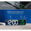 Miniatyrbild 3 av 4: LED Elektronisk Digital Klocka Datum Temperatur Väggklocka