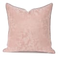 Miniatyrbillede 4 af 4: Knust Fløjl 2-delt Pudebetræk 18 X 18 Til Stue Soveværelse Normal Dekoration Luksus Hjem Seng Sofa - 45 X 45 Cm, 2stk-Lyse Pink