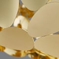 Pikkukuva 5 / 5: LED-riipusvalaisin Moderni Kulta 47cm Maailmanpallolyhty Ruostumaton
