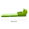 Miniatyrbillede 2 af 3: Foldbar Børnesofa Toddler Stol Pludset Lazy Comfy Sofa