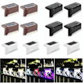 Miniatyrbilde 4 av 5: Xinxu Solcellelys for Dekk LED Solcelle Trappelykter Vanntette Gjerdelys