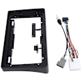Miniatyrbillede 1 af 5: 9 Tommer Bilradio Ramme Til Navara D40 2006-2012 Dash Kit Installation Facia Konsol Bezel Adapter