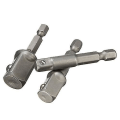 Miniatyrbillede 4 af 5: Forlængelsesborbits-stikadapter sæt Hexskaft til 1/4\" 3/8\" 1/2\" (sølv) (3 stk)