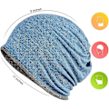 Miniatyrbilde 2 av 4: Hatt for menn og kvinner i bomull, avslappet beanie, myk og lett løpehatt, kort hatt for voksne, kjemisk hatt, avslappet hatt Blue*blue