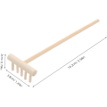 Miniatyrbillede 2 af 8: 6 stk. Mini Haveredskaber Landskabspleje Rive Lille Spade Kraftig Rive
