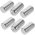Miniatyrbillede 1 af 8: Krydderiglas i rustfrit stål Salt Peber Shaker Sæt Bærbar Krydderiholder Udendørs