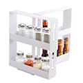 Miniatyrbillede 1 af 5: Multifunktionel Roterende Krydderihylde Køkken Skab Organizer