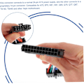 Miniatyrbillede 6 af 8: Computertilbehør 24 Pin til 14 Pin Kabel Strømforsyningsforlænger