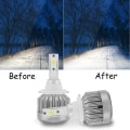 Pikkukuva 1 / 5: 2 kpl Auton Etuvalot COB LED-siruilla Etuvalot Lamput