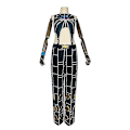 Miniatyrbilde 1 av 5: Cosdaddy Anmie Jojo's Bizarre Adventure Jolyne Cujoh Kostyme for Voksne Kvinner og Jenter XS
