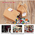 Miniatyrbild 3 av 5: 50 st julpartypresentaskar Hexagon Kraftpapper Godis