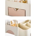 Miniatyrbillede 3 af 4: Opbevarings Skuffe Skrivebord Makeup Kosmetik Opbevaringsboks Pladsbesparende (lyserød 2 stk) Diverse