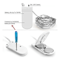 Miniatyrbillede 5 af 5: 24 stk. 1m 10 LED-lysstreng Feelysslynge Dekorativ