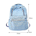 Miniatyrbillede 5 af 5: Denim Simple Udendørs Rygsæk Light Blue