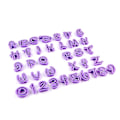 Miniatyrbillede 2 af 5: 36 stk. Tal og Bogstaver Cookies Cutter Kageform