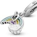 Miniatyrbild 4 av 5: Dangle-berlock i silver med regnbåge för Lmell-armband för kvinnor