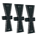 Miniatyrbilde 1 av 5: Dovetail-mal 1 tomme, 1:5 for tre, trebearbeiding Dovetail-måler Scribe Planner Mortise Tenon Skuff Skala Brett Skuff DIY Trebearbeidingsverktøy (svart