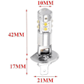 Pikkukuva 2 / 5: H3 LED-lamput, H3 sumuvalot (2 kpl, hopea)