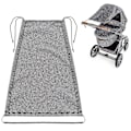 Miniatyrbillede 1 af 5: Solsejl til Barnevogn Justerbar Solbeskyttelse til Baby Bathgray1pcs