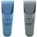 Miniatyrbillede 1 af 4: Razor Etui Silikon Rejse Razor Beskytter Bærbar Beskyttelsesetui Til Manuel Razor System (blå + grå) (2 stk