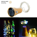 Miniatyrbillede 3 af 5: Solcelled LED Lysstreng 10 stk. Vinflaske 20 LED Kobber