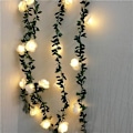 Miniatyrbillede 1 af 5: 6m Kunstige Planter LED Lysstreng Grønne Blade Ivy Vine Bryllup