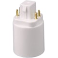 Miniatyrbilde 1 av 4: Lampetilpasningsholder Sokkelkonverter 4-pin Hjembelysningstilbehør (hvit) (1 stk)