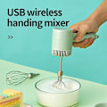 Miniatyrbilde 2 av 5: Trådløs 3-trinns mini-mikser Elektrisk matblender Håndholdt mikser Pink 3 set