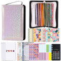 Miniatyrbillede 1 af 5: Kontantbogbinder Budgetplanlægger Notesbog Cover Mappe A6 Størrelse 9 Hulls Binder Purple