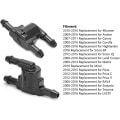 Miniatyrbilde 3 av 5: Vindusspyler Sjekkventil, Vindusvisker Spyler Vindrute Sjekkventil 8532128020 Erstatning For 4runner Avalon Camryblack2pcs)