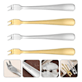 Miniatyrbillede 2 af 5: Bestik BBQ Kødfork, Spidspindegaffel, Kødfork, Udendørs Picnic, Offentlig Gaffel Grill (4 stk)