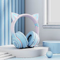 Miniatyrbillede 3 af 4: Trådløst Spilheadset, Katteøre Bluetooth 5.1 Spilheadset