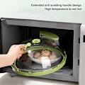 Miniatyrbild 4 av 5: Mikrovågsugnsplatta Skydd Matlagning Utomhus Matsparare Skydd Varma Ånga Ventil Catering Skål Stänkskydd Lock Värmebeständig Diskmaskinssäker (transparent, Gr