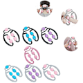 Miniatyrbillede 4 af 5: Fitness Skum Shaft Ring Benklemme Massager Eliminer Muskelafslapning Hjul Kalv Massage Roller Pink Black