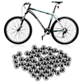 Miniatyrbillede 1 af 5: Cykelkuglelejer udskiftningsdele i stål