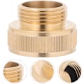 Miniatyrbillede 4 af 5: Vandingsslangekobling 1 tomme f til 3/4 tomme m messingadapter nem installation haveslangefitting