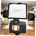 Miniatyrbillede 4 af 8: Kamera Flash Diffuser Softbox Softbox Belysning til Top Flash Lampe Diffuser Reflektor