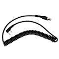 Miniatyrbillede 1 af 4: 2-polet til 5-polet spiralledning til Kenwood/hyt/baofeng/relm tovejsradioer og headsets
